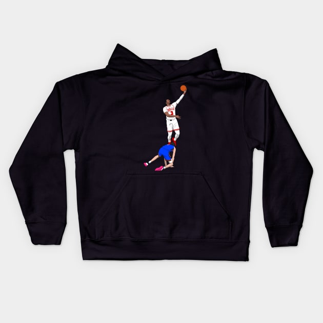 ankle break andre Kids Hoodie by rsclvisual